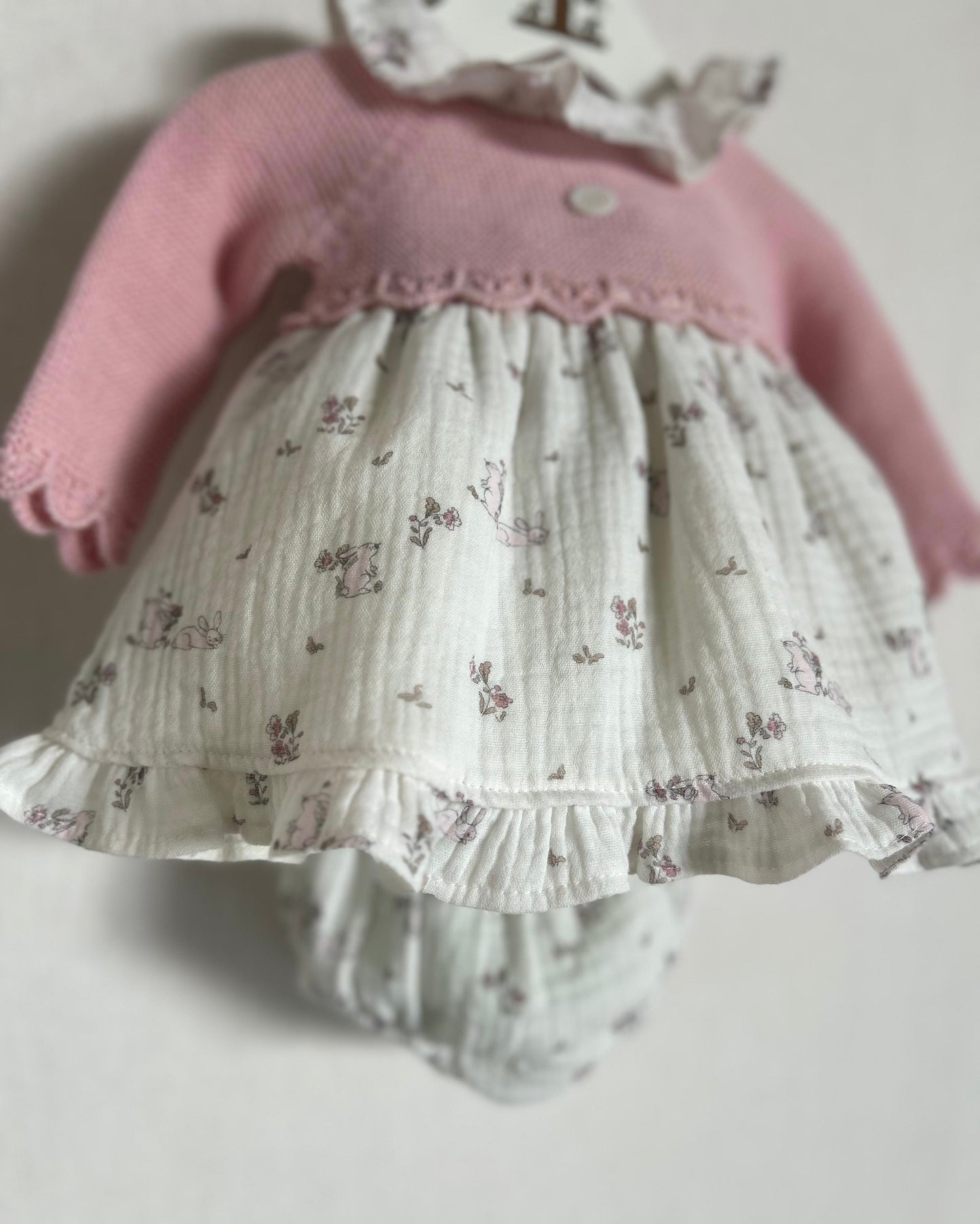 Vestido Rosa Conejos