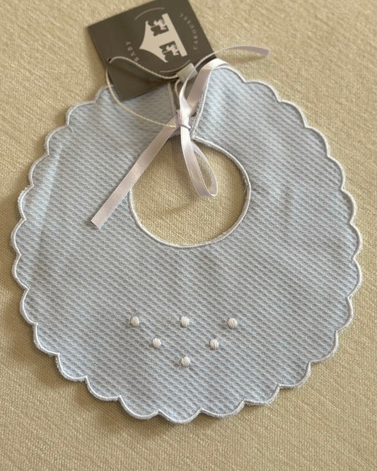 Babero Pique Celeste