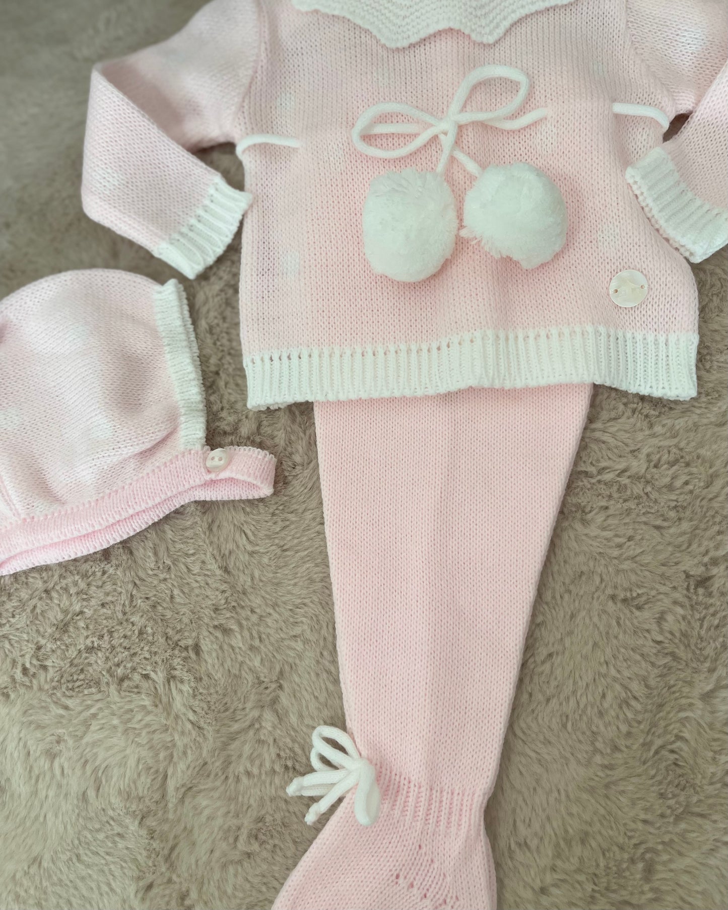 Conjunto Rosa Pompones