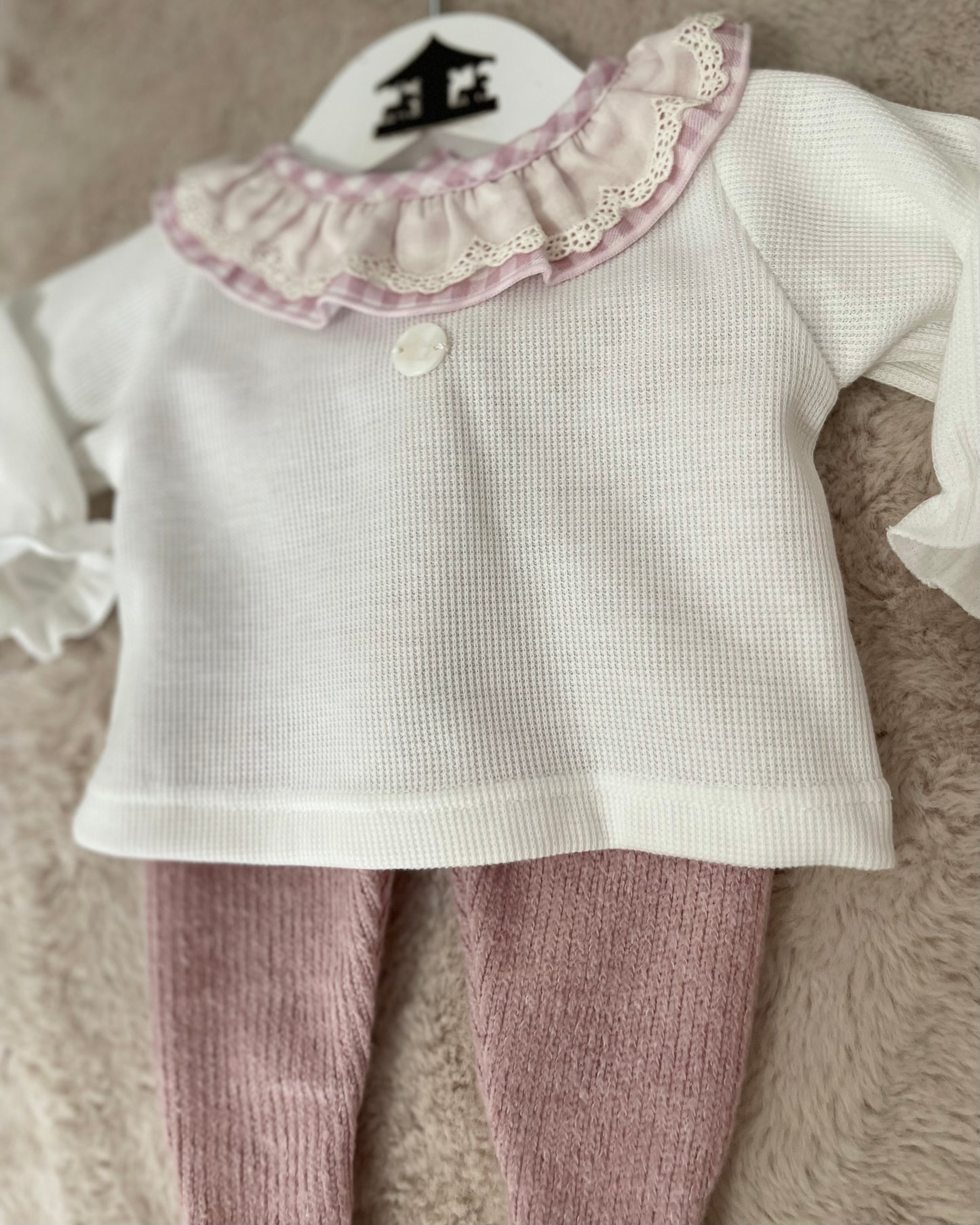 Conjunto Algodon Rosa