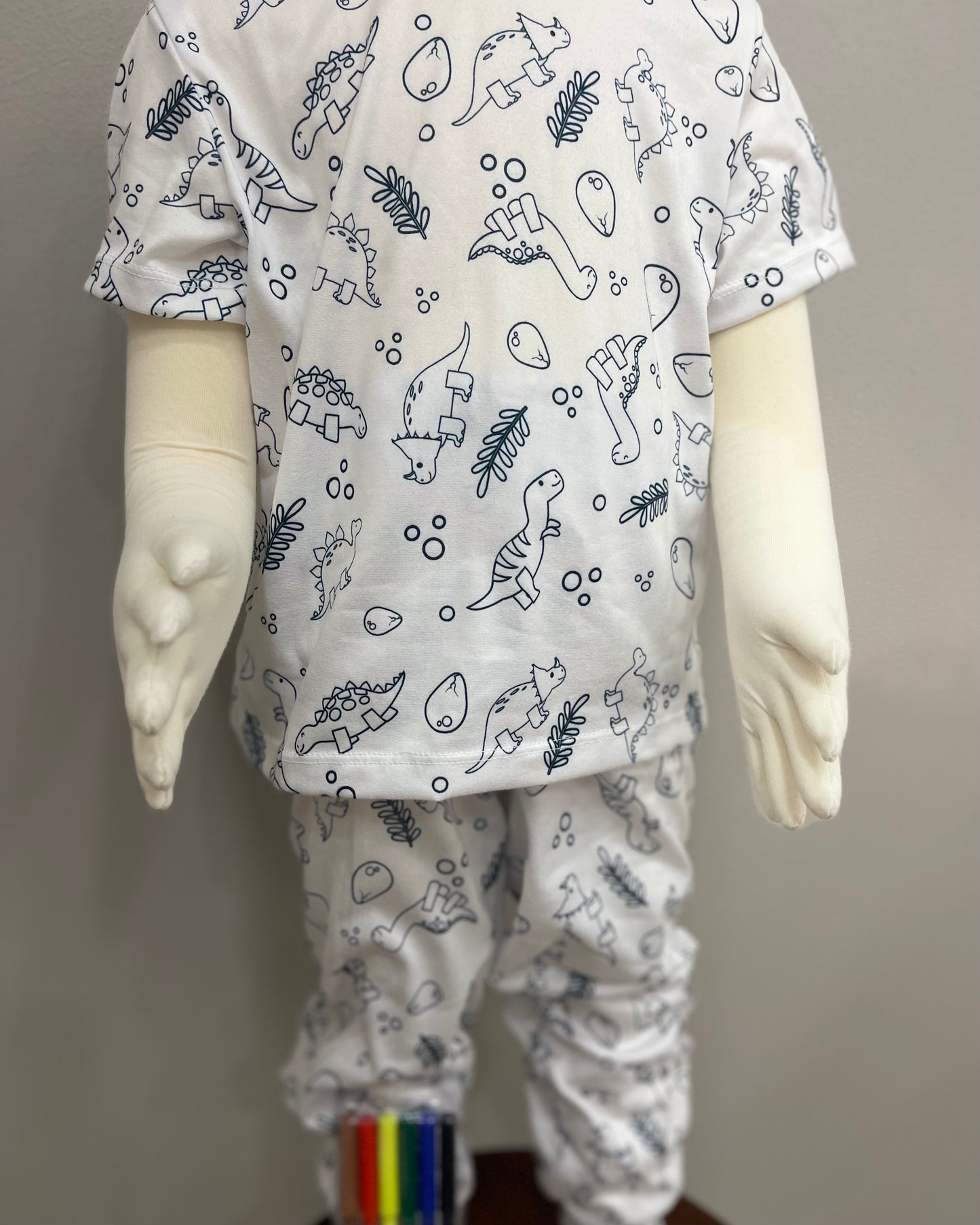Pijama Para Colorear Niño