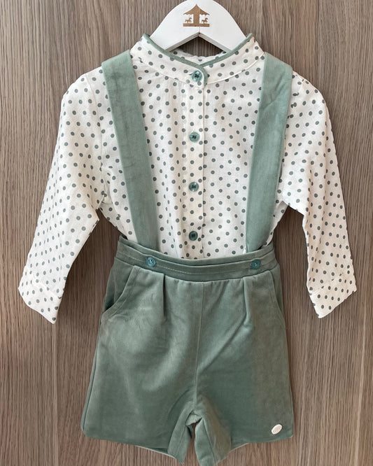 Camisa puntos Menta