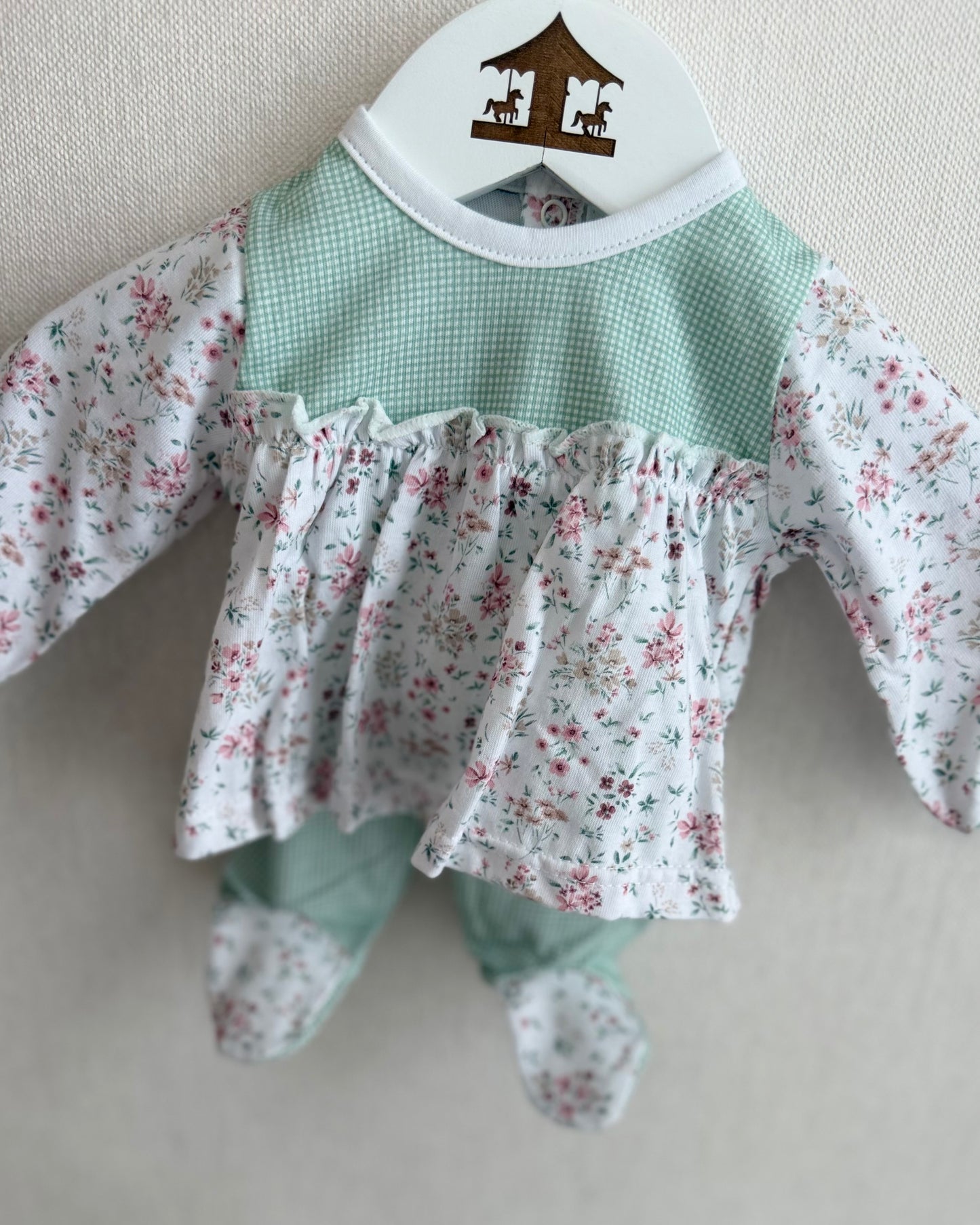 Conjunto Flores Menta