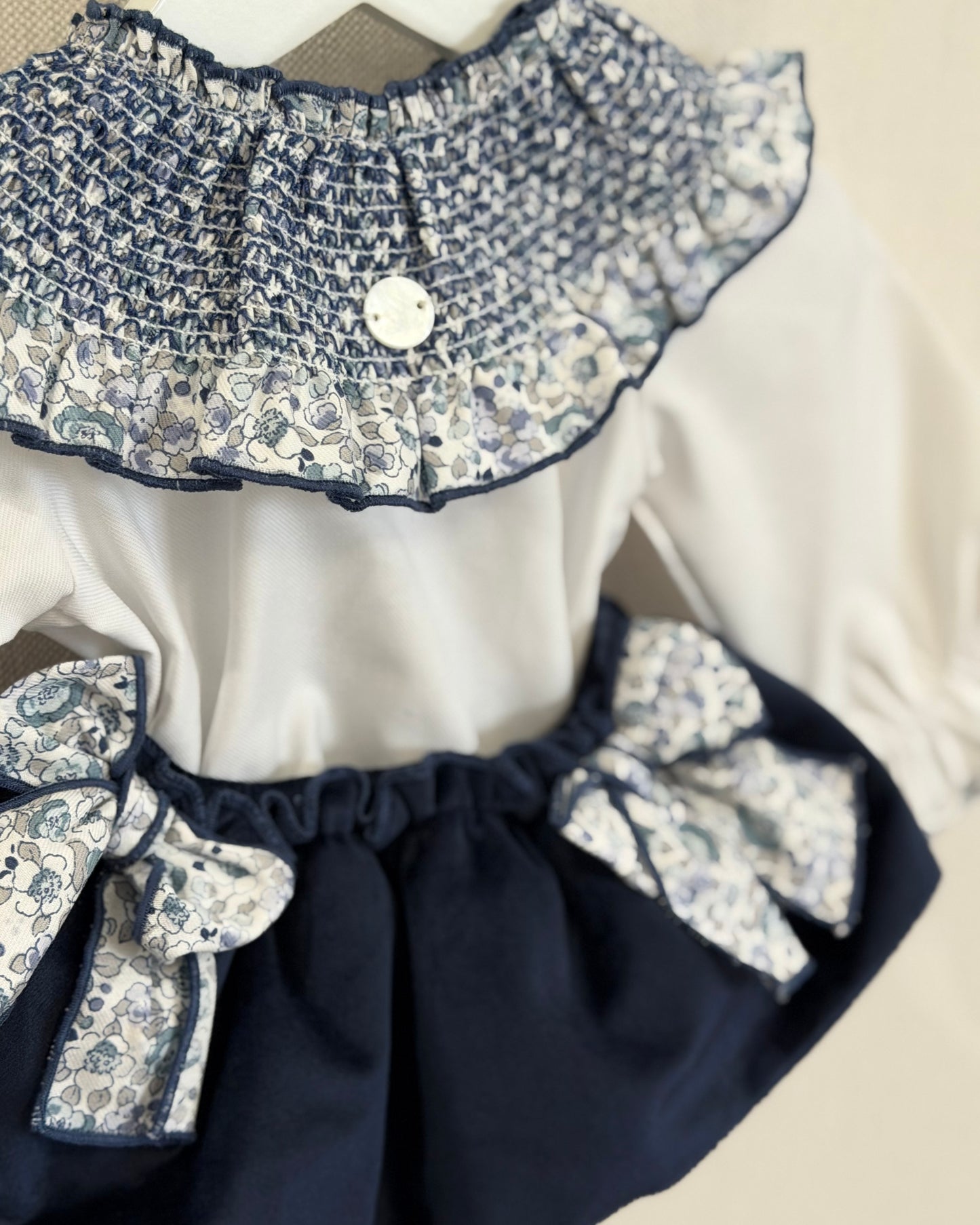 Conjunto-Ranita Velvet Azul Niña