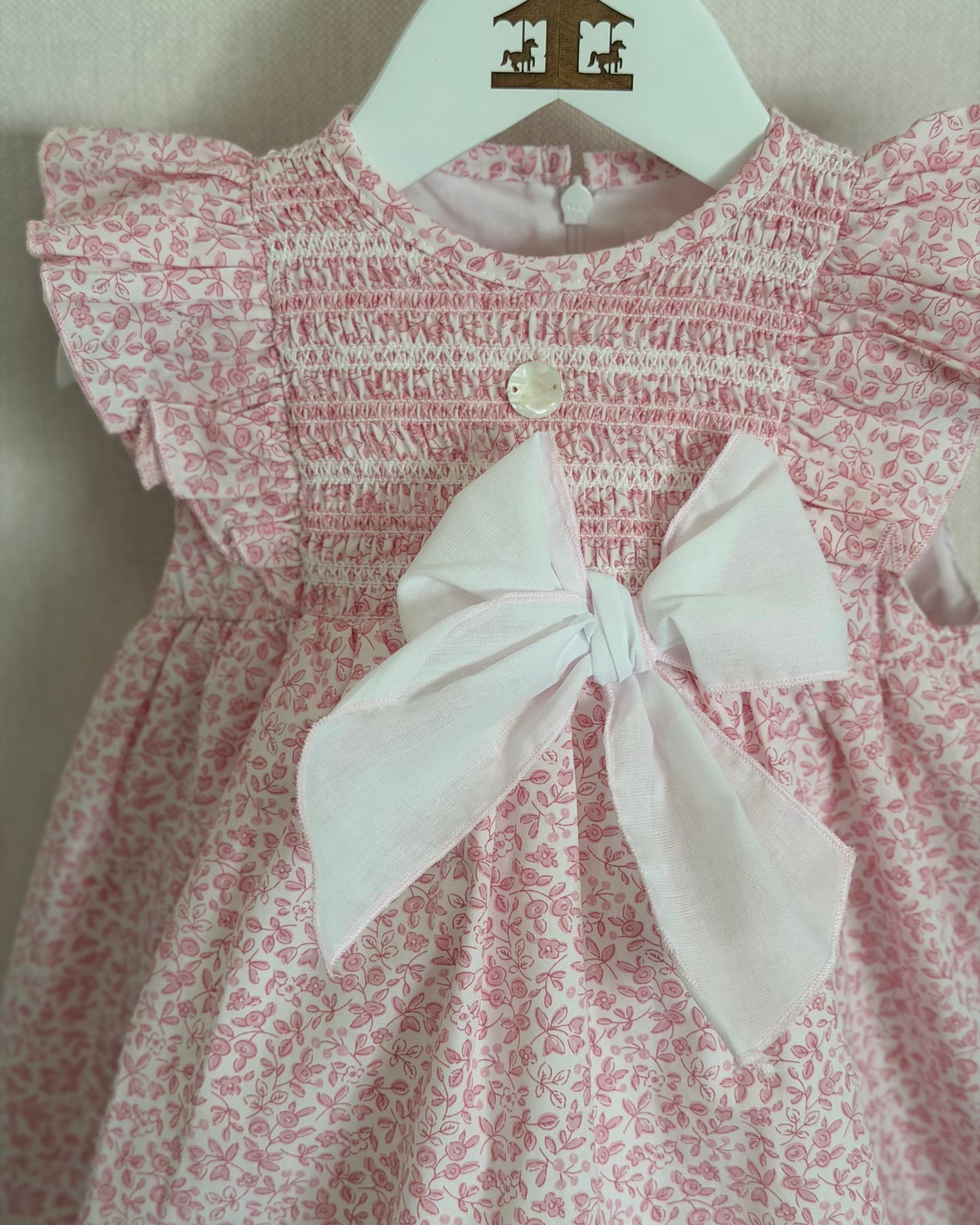 Vestido Flores Rosa