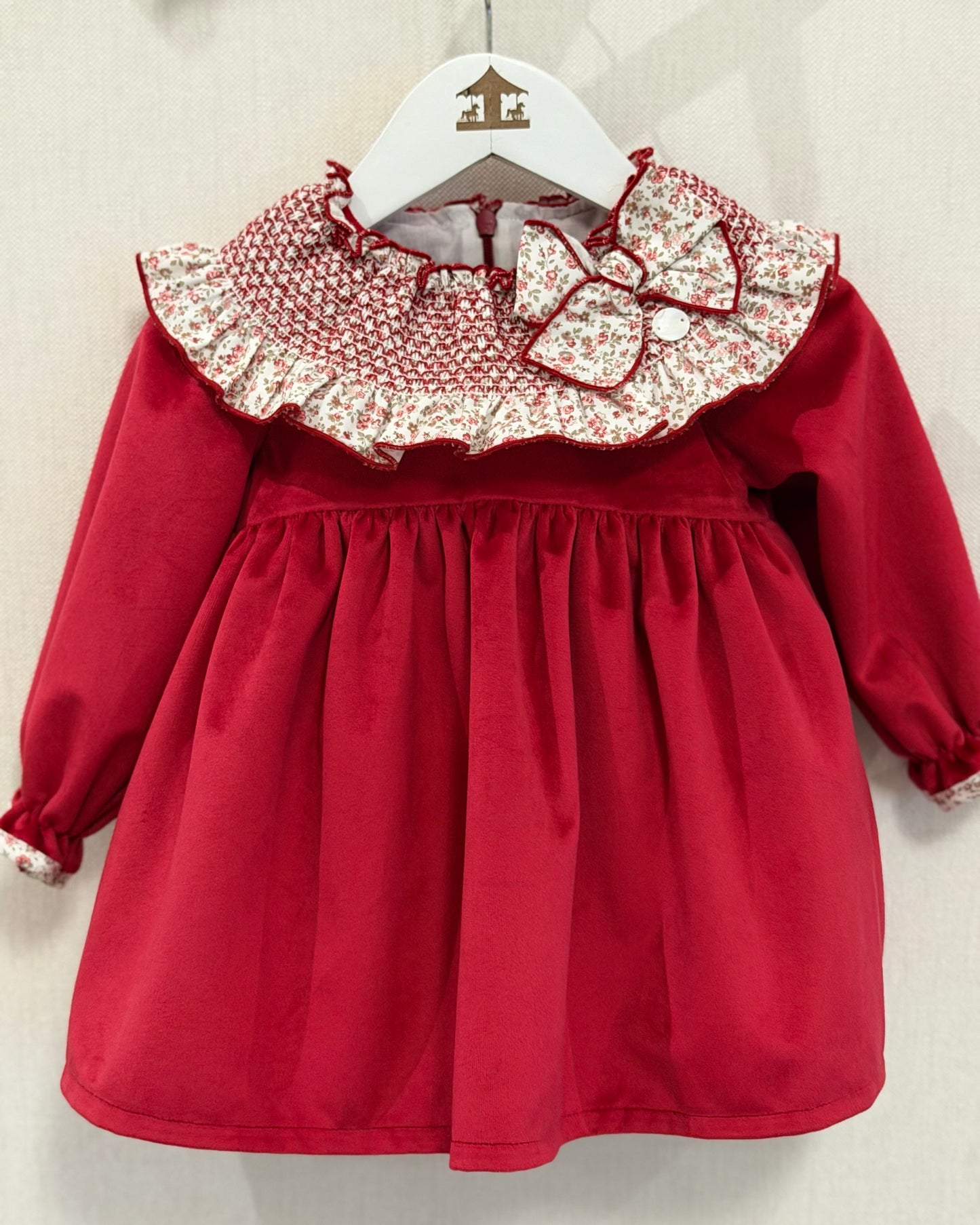 Conjunto Velvet Rojo Niña