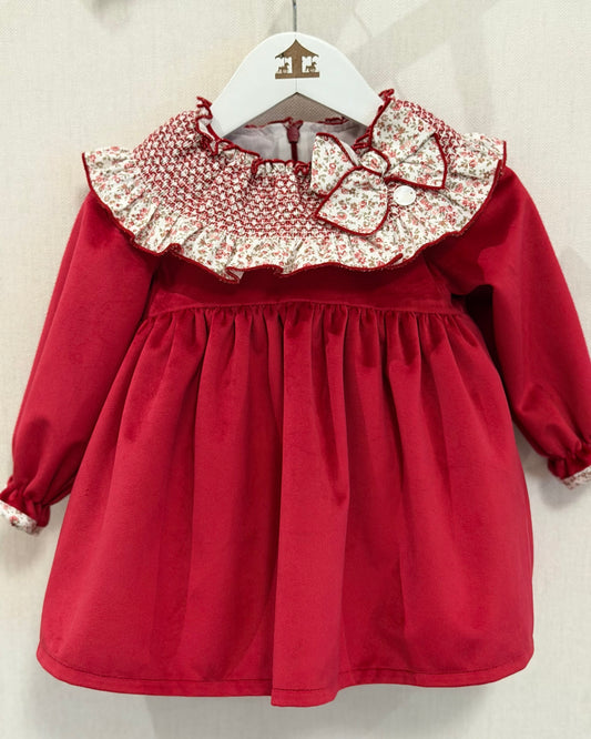 Conjunto Velvet Rojo Niña