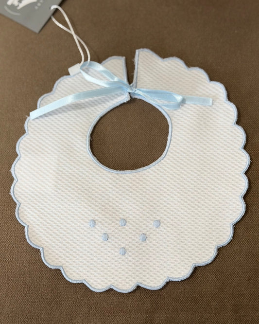 Babero Blanco con Celeste