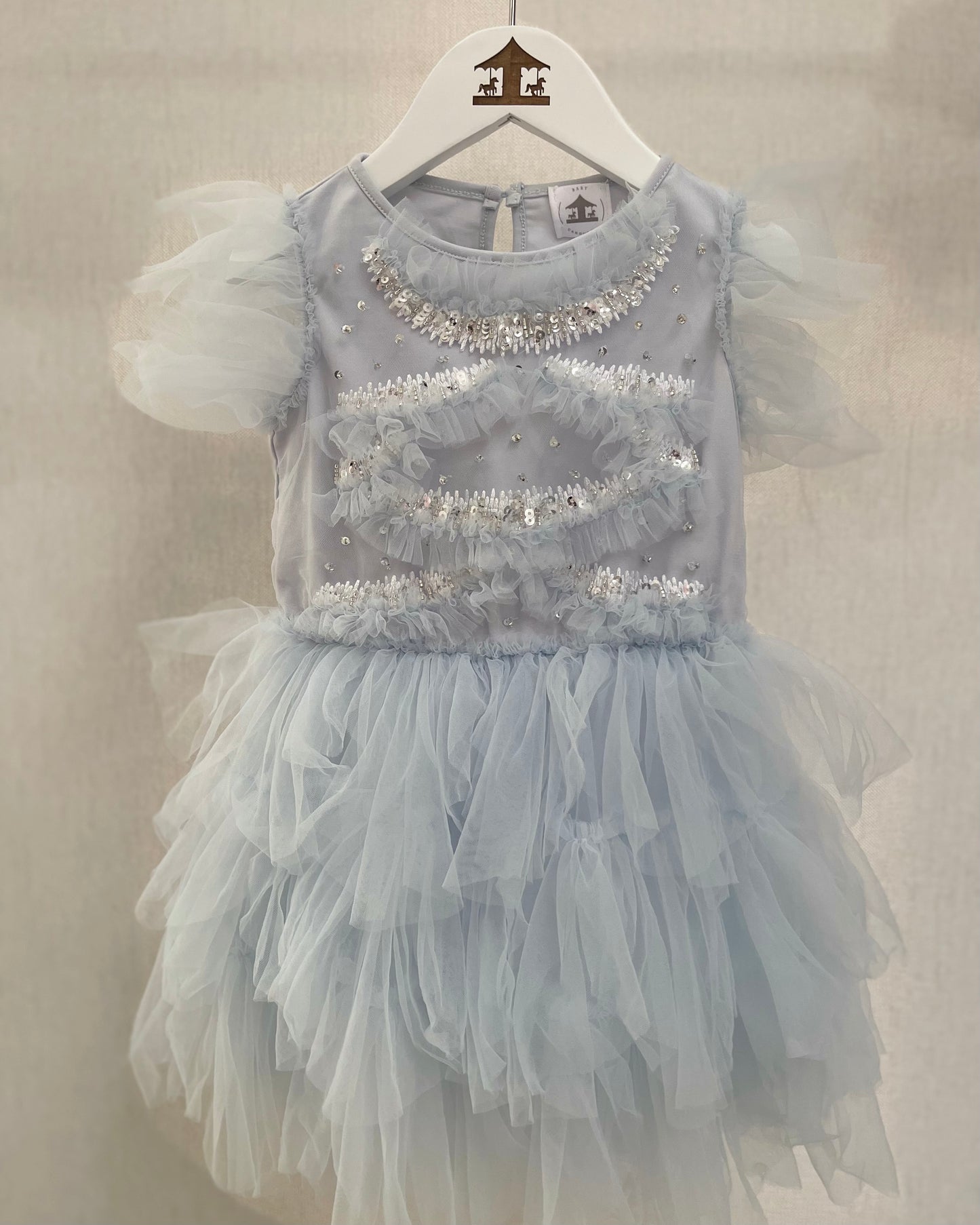 Vestido Tul Celeste