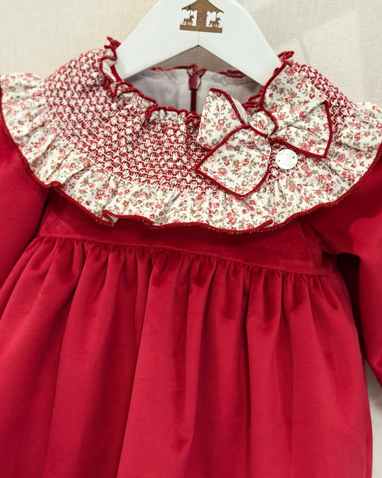 Conjunto Velvet Rojo Niña