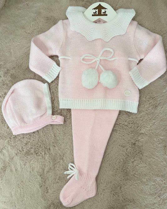 Conjunto Rosa Pompones