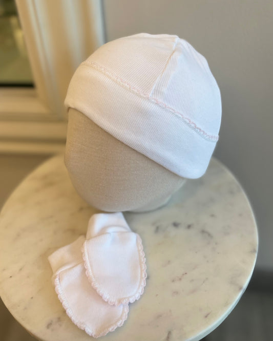 Set de Gorro y Guantes Rosa