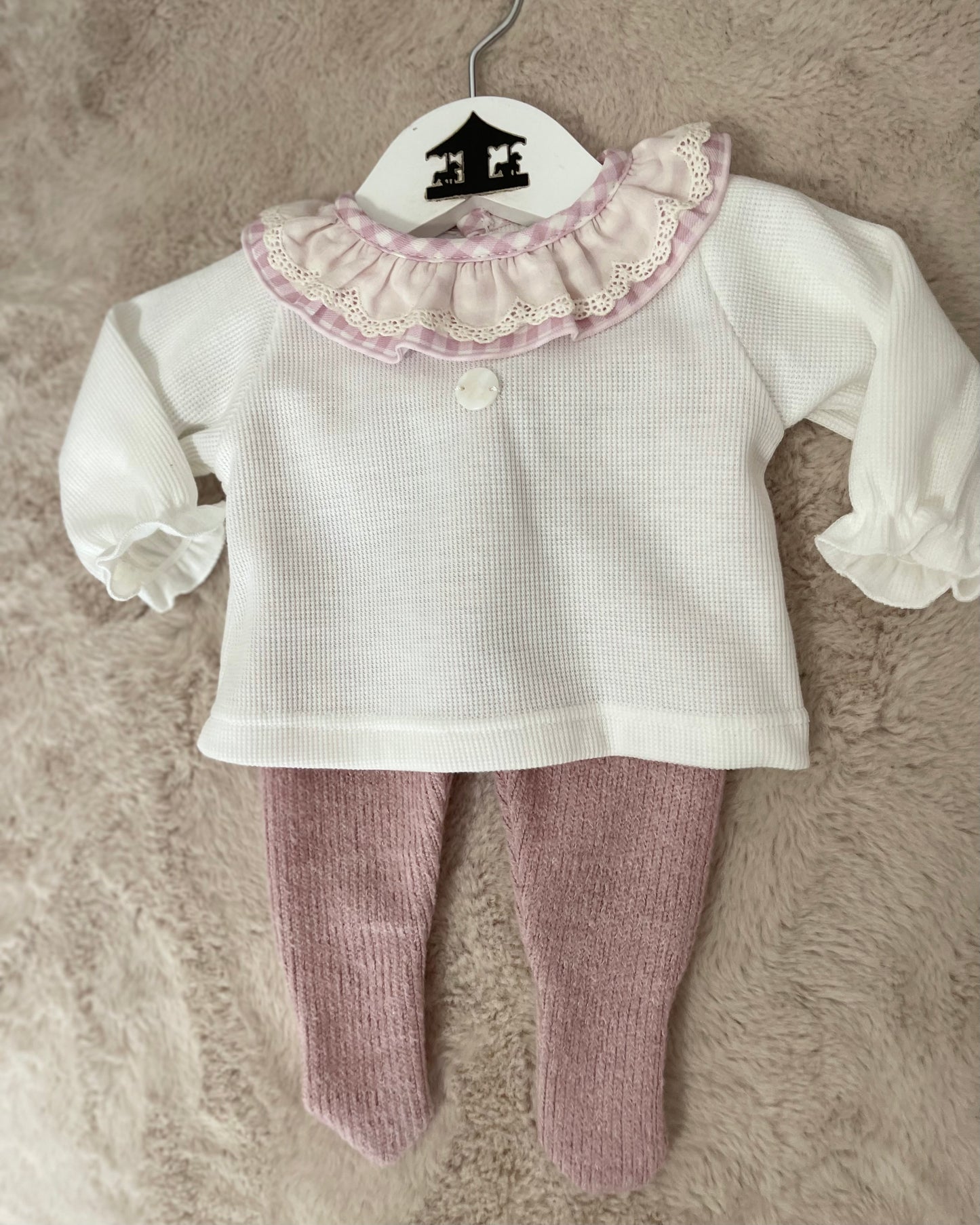 Conjunto Algodon Rosa