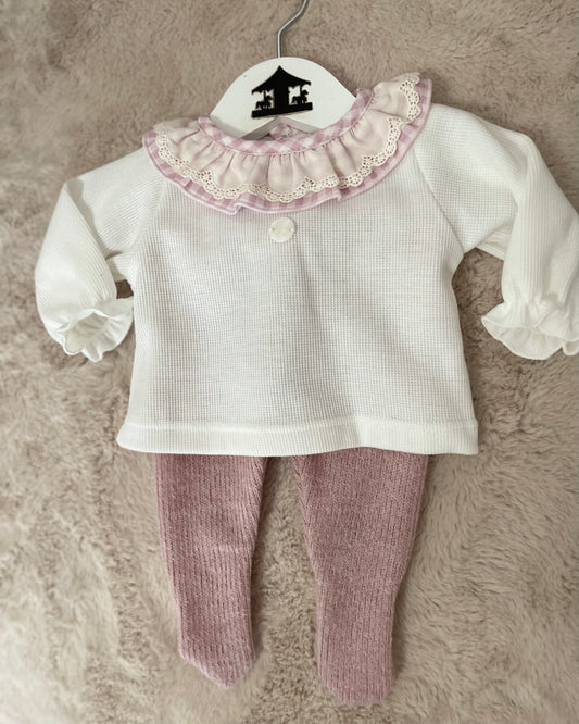 Conjunto Algodon Rosa